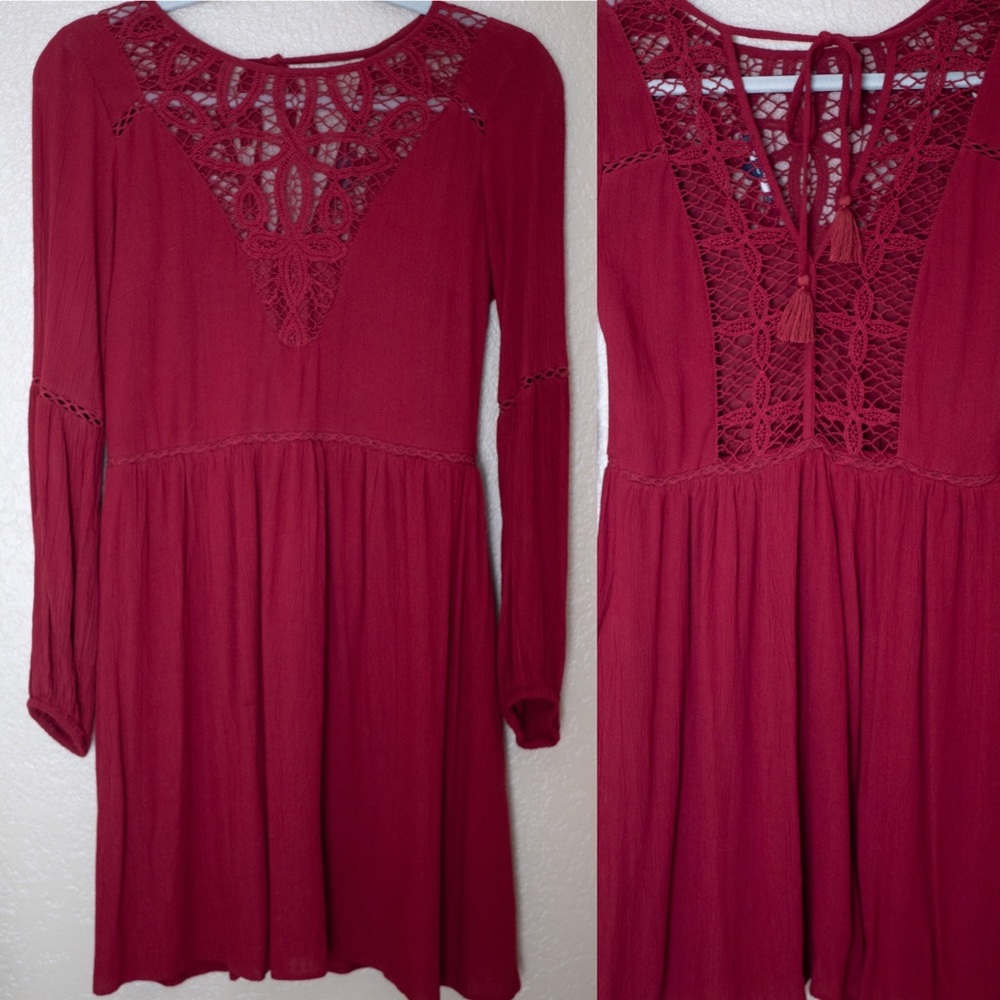 American Eagle Maroon Dress